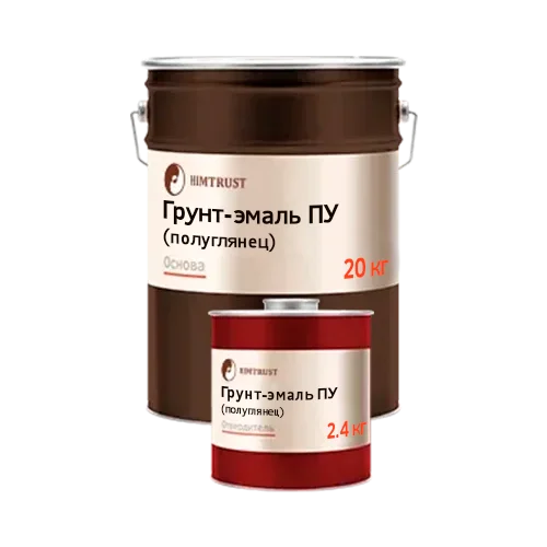 Химтраст Грунт-эмаль ПУ полуглянцевая для бетона, дерева, металла